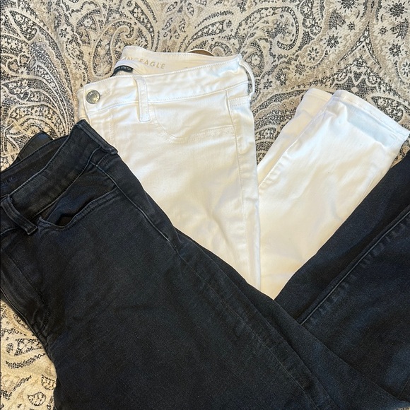 American Eagle White and Black Jeans - Picture 3 of 3